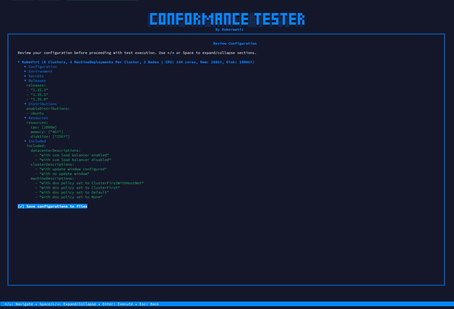 Review Configuration