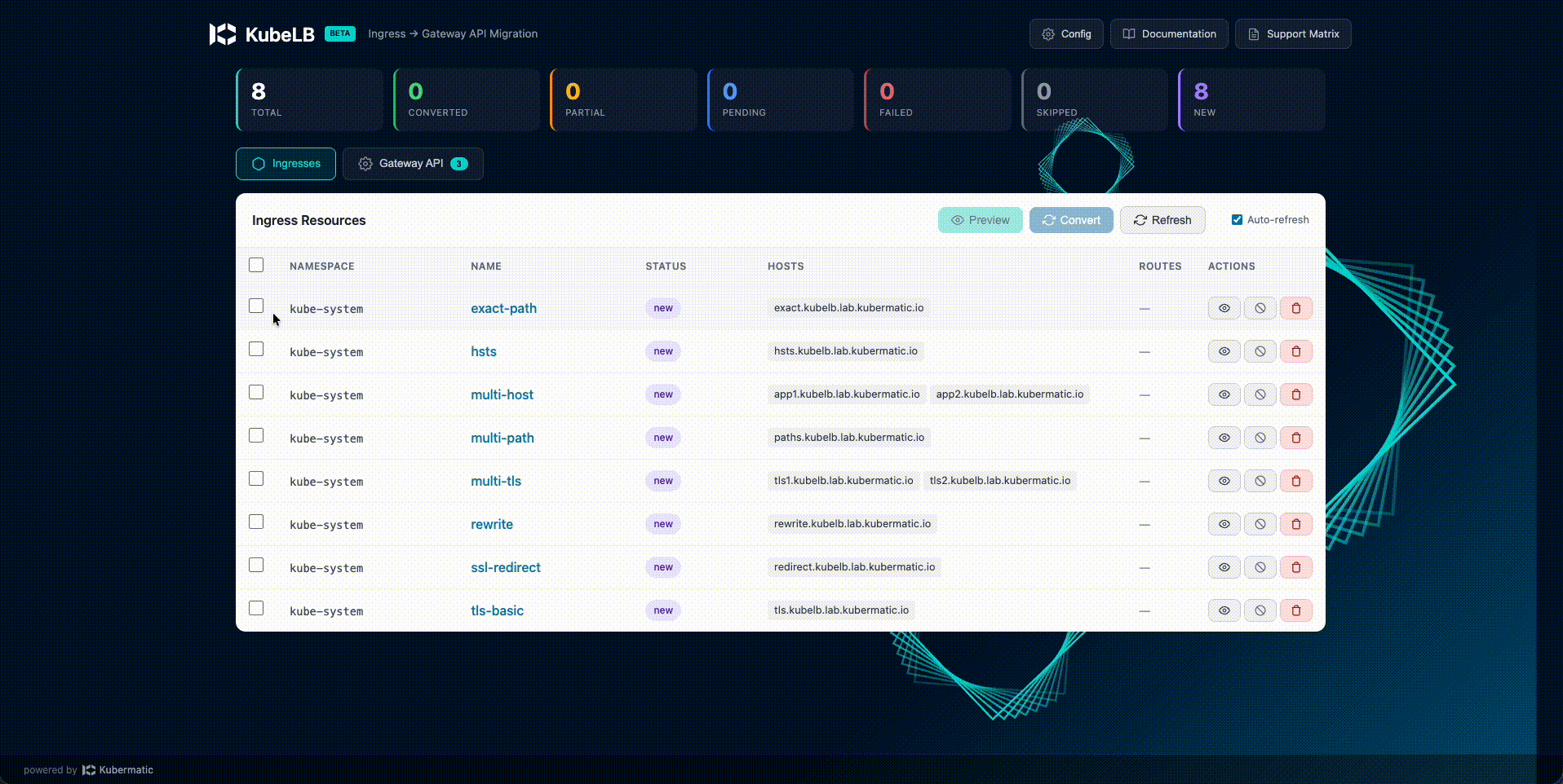 KubeLB Ingress Conversion UI